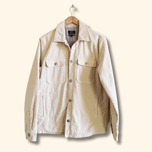 APC Alex Men’s Shacket/Overshirt in Ecru  Size Small